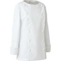 コックコート（女性用）サイズ：5～15 カラー：ブラック,ホワイト