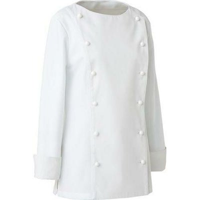 コックコート（女性用）サイズ：5～15 カラー：ブラック,ホワイト