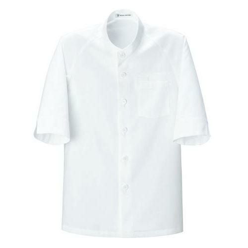 【セブンユニフォーム】5分袖スタンドカラーコート(男女兼用)サイズ：S～3L カラー：ブラウン,ブラック,ホワイト