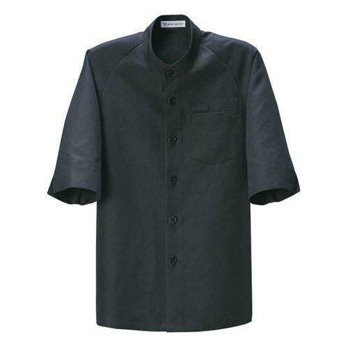 5分袖スタンドカラーコート(男女兼用)サイズ：S～3L カラー：ブラウン,ブラック,ホワイト