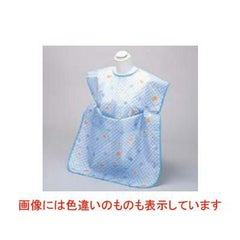 ナイロン お食事2WAYエプロン ピンク