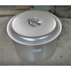 中古】アルミ寸胴鍋 60cm 幅600×奥行600×高さ600 【送料別途見積 