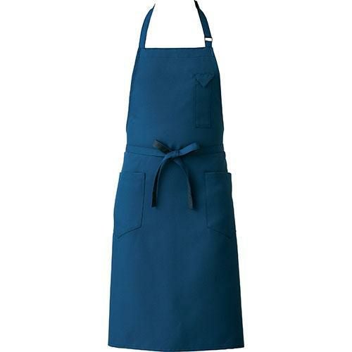【セブンユニフォーム】エプロン(男女兼用)サイズ：フリー カラー：ブルー,ネイビー,バーガンディー,アンバー,カーキ,サックス,ブラウン,ライトグレー,チャコールグレー,ブラック