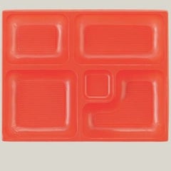 弁当箱 W-10 尺1寸長手三里弁当P.S朱仕切薄型