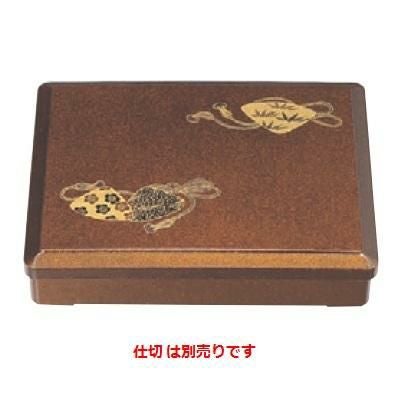 弁当箱 尺1寸長手三里弁当梨地見合せ(仕切別)