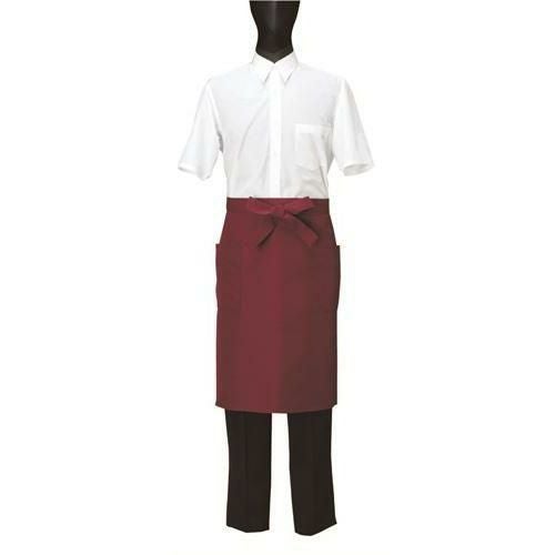 エプロン（男女兼用）サイズ：フリー カラー：ネイビー,エンジ,ブラウン,ブラック