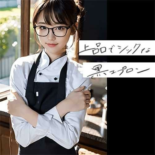 【セブンユニフォーム】エプロン（男女兼用）サイズ：M･L カラー：レッド,ネイビー,エンジ,オレンジ,グリーン,イエロー,ブラウン,ベージュ,ダークグリーン,ブラック