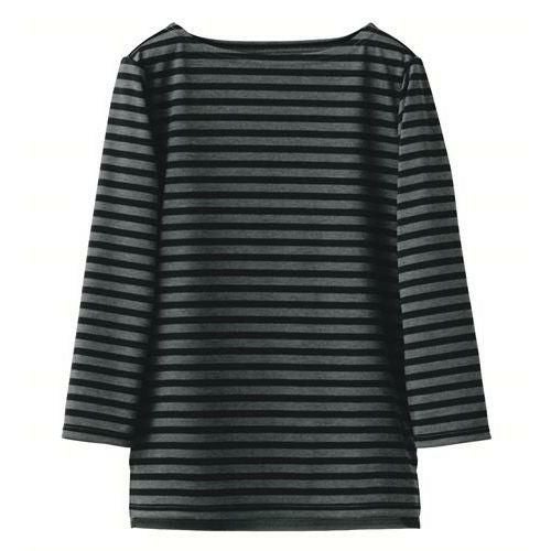 ボートネックTシャツサイズ：SS～3L カラー：杢グレー×ブラック,杢グレー×ブルー,杢グレー×レッド