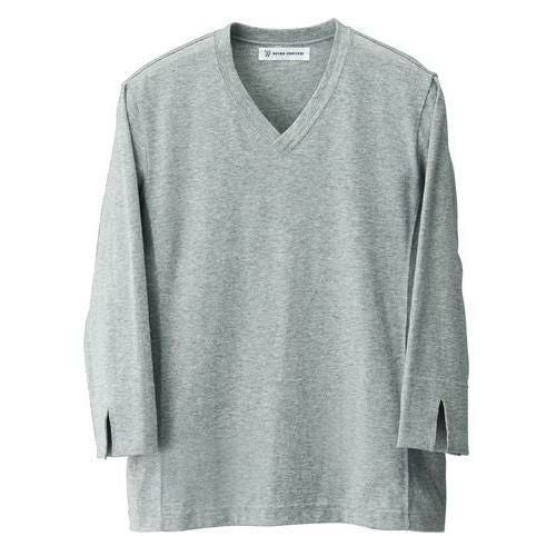 ニットシャツサイズ：SS～3L カラー：ホワイト,杢グレー