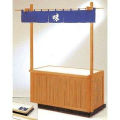 【受注生産品】組立式屋台 化粧合板（天板ポリ合板）11-457-5 幅1500×奥行750×高さ2050(mm)