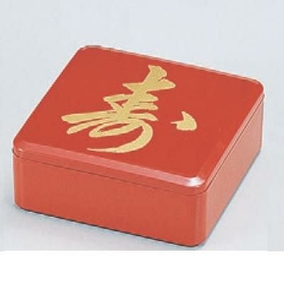 おせち 重箱 3.8寸重朱に寿1段