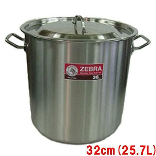 TB ステンレス寸胴鍋 蓋付 32cm 直径320×高さ320 /即納可