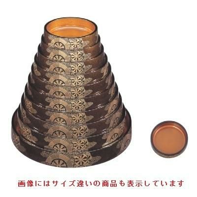 寿司桶  D．X富士型桶梨地御所車内金梨地天黒尺2寸   高さ62 直径:370