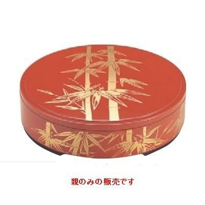 1-517-1　切立桶8寸朱に竹オヤ