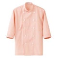 コックシャツサイズ：S～3L カラー：ホワイト,ライトピンク
