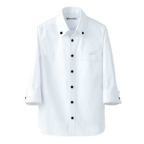 スキッパーボタンダウンシャツ（男女兼用）サイズ：SS～4L カラー：グレー,ピンク,ブラック,ホワイト