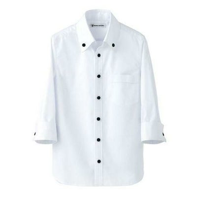 スキッパーボタンダウンシャツ（男女兼用）サイズ：SS～4L カラー：グレー,ピンク,ブラック,ホワイト