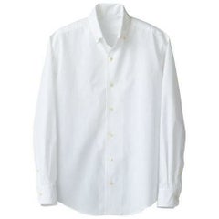 スキッパーボタンダウンシャツ（男性用）サイズ：Ｓ～3Ｌ カラー：ブラウン,ホワイト