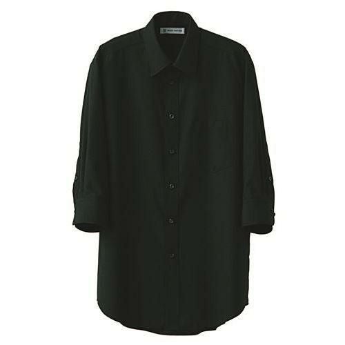 七分袖シャツ（男性用）サイズ：S～3L カラー：エンジ,ブラック,ホワイト