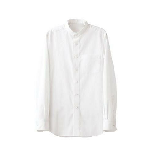 スタンドカラーシャツ（男女兼用）サイズ：SS～5L カラー：ネイビー,ホワイト