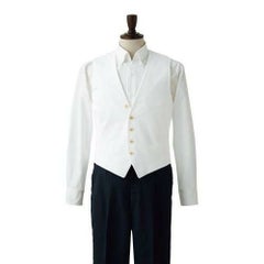 ベスト（男性用）サイズ：S～4L カラー：ストライプ,ホワイト×サックス,ネイビー,ホワイト