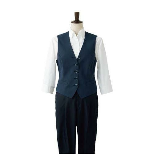 ベスト（女性用）サイズ：7～17 カラー：ストライプ,ホワイト×サックス,ネイビー,ホワイト