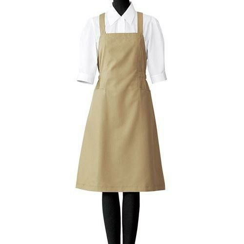 【セブンユニフォーム】エプロンドレスサイズ：S～3L カラー：ブラック,ベージュ