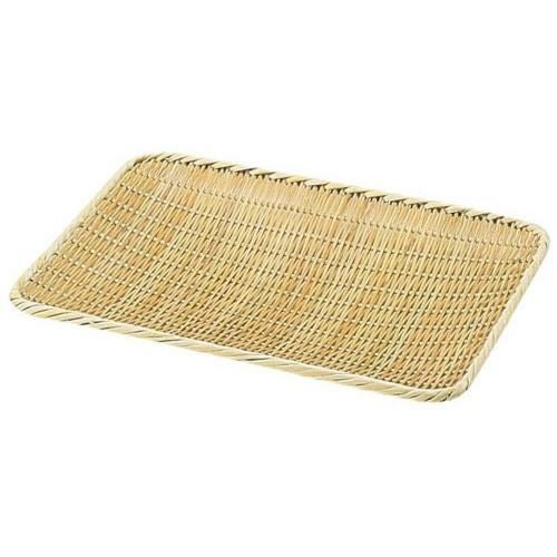 竹製 角盆ざる(佐渡製) 21cm