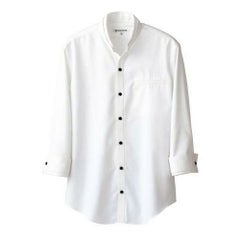 スキッパースタンドカラーシャツ(男女兼用）サイズ：SS～3L カラー：エンジ,ブラック,ホワイト