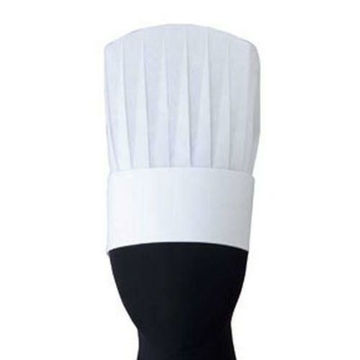 コック帽25[1袋10枚入]サイズ：55～62 カラー：ホワイト