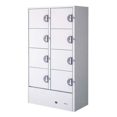 [HPM-8RR8] 【フクシマガリレイ】冷蔵コールドロッカー 幅1000×奥行544(569)×高さ1790 コインリターン式