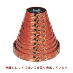 寿司桶 D.X富士型桶朱にひょうたん8寸