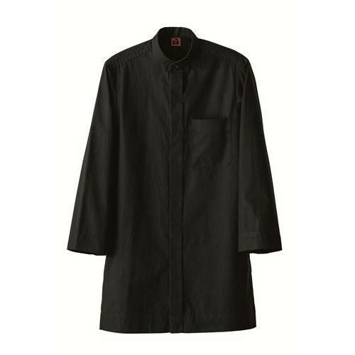 【セブンユニフォーム】8分袖スタンドカラーシャツ（男女兼用）サイズ：SS～LL 3L カラー：グレー,ネイビー,ブラック,ホワイト