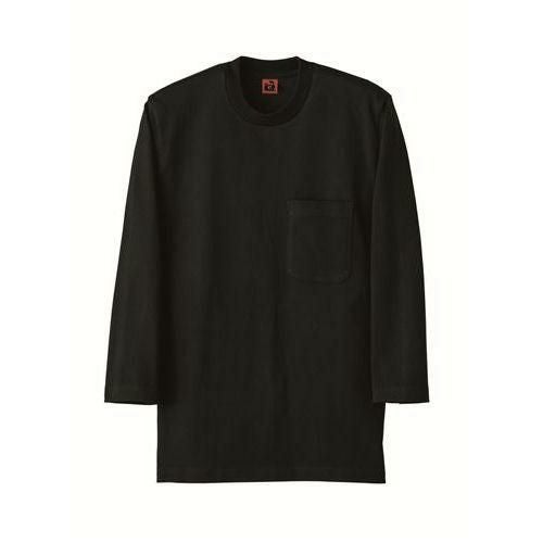 【セブンユニフォーム】7分袖ニットシャツ（男女兼用）サイズ：SS～3L カラー：グレー,ブラック,ホワイト