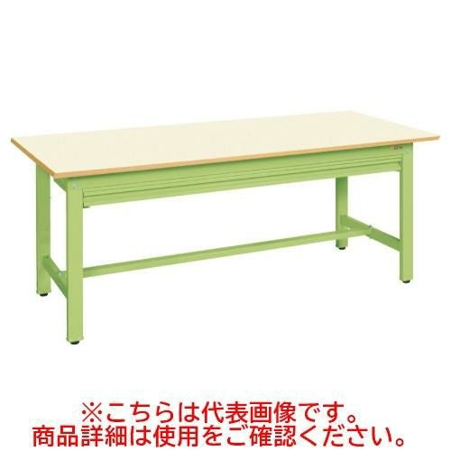 KK-69NZIG 【サカエ】【固定式】軽量作業台KKタイプ(全面引出し付) 幅1800×奥行750×高さ740(mm)