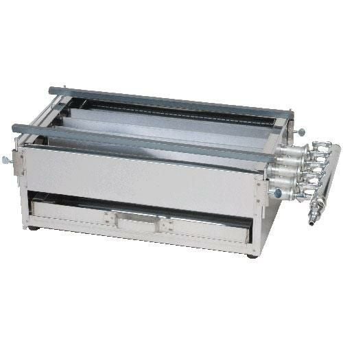 照姫 ガス焼鳥コンロ ガス焼き台 5本バーナー TG-545 都市ガス13A/プロパンガスLPG 幅450×奥行270×高さ175mm