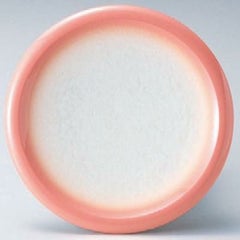 回転寿司皿 縁高皿アクアピンクぼかし