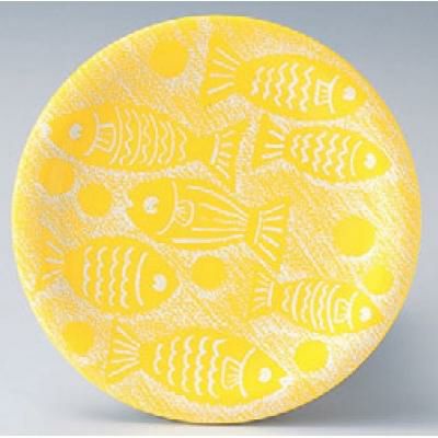 回転寿司皿 寿司皿イエローお魚