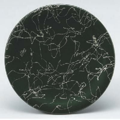 回転寿司皿 寿司皿グリーン銀乱糸