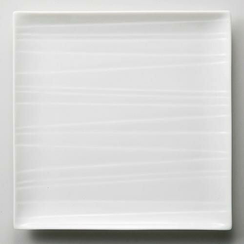 カサローシュ 21cm正角皿 白 白