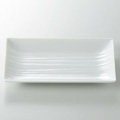 カサローシュ 18cm長角皿 白 白