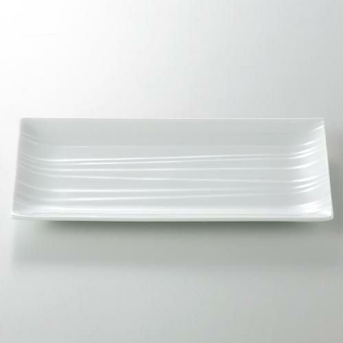 カサローシュ 24cm長角皿 白 白