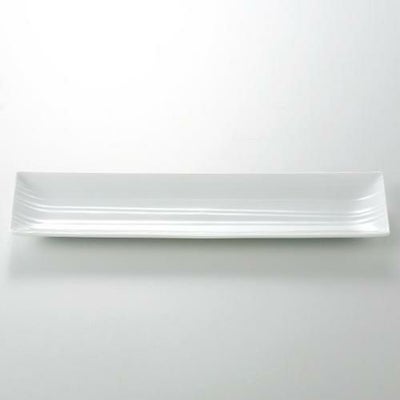 カサローシュ 30cm長角皿 白 白