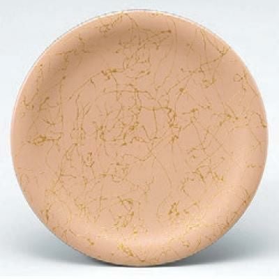 回転寿司皿 寿司皿ベージュ金乱糸