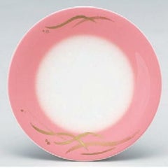 回転寿司皿 寿司皿ピンクぼかし金波  高さ21 直径:150 (業務用食器)