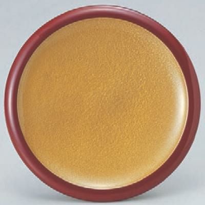 回転寿司皿 縁高皿金に朱ライン