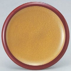 回転寿司皿 縁高皿金に朱ライン