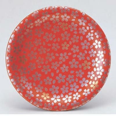 回転寿司皿 寿司皿朱に桜