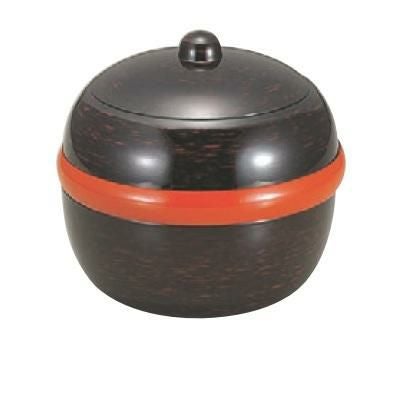 弁当箱 (大)鈴弁当刷毛目内朱