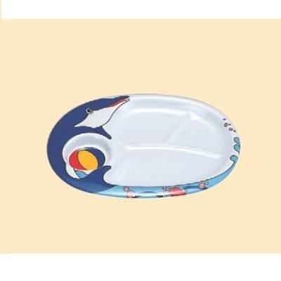 子供食器 プレート 耐熱お子様ランチ皿イルカ